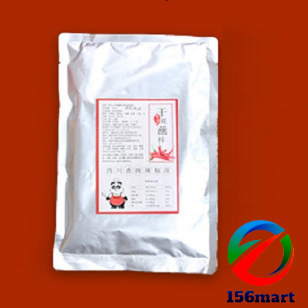 Gia vị ớt chấm xiên que tứ xuyên 500g- muối cay chấm lẩu nướng bbq