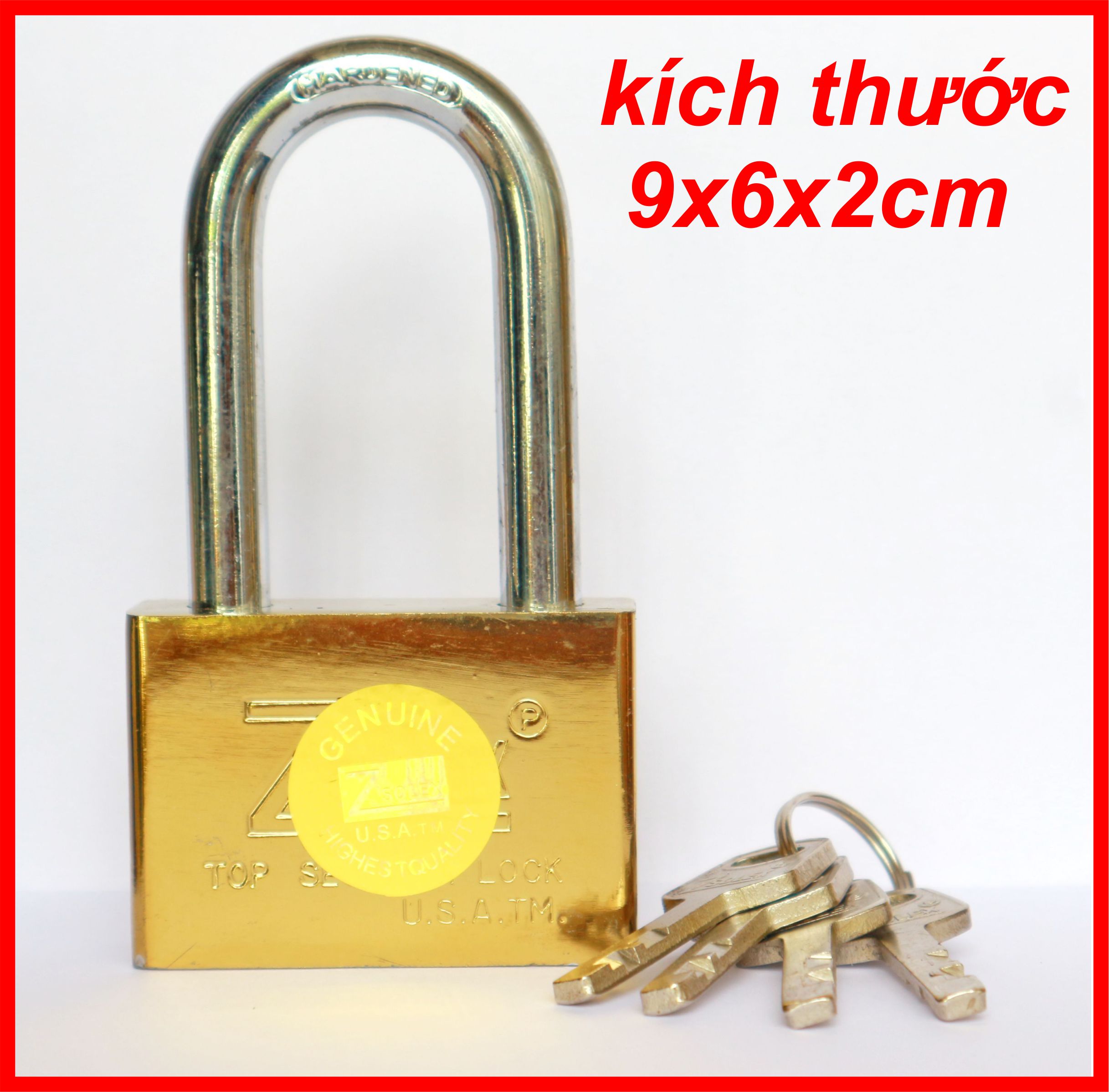 Ổ khóa hợp kim chống cắt 60mm càng dài zsolex - ổ khóa zsolex-p loại 60mm - 6f - càng dài khóa thắng đĩa xe máy - ổ khóa cửa
