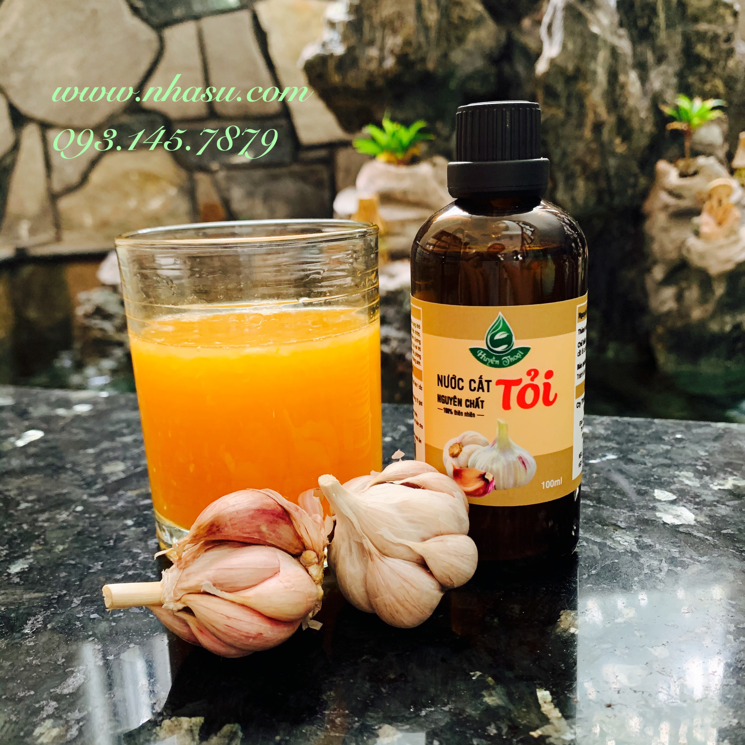 Nước cất tỏi Huyền Thoại - 100% nguyên chất
