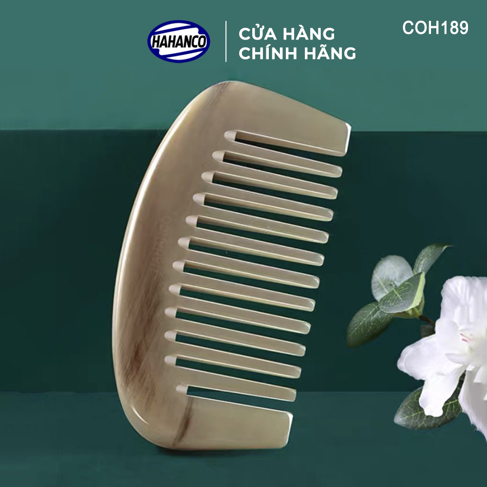 Lược sừng múi bưởi mini răng thưa hahanco bỏ túi tiện dụng - coh189