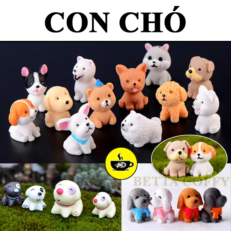 Chú Chó Nhỏ làm tiểu cảnh, terrarium, nhà mô hình