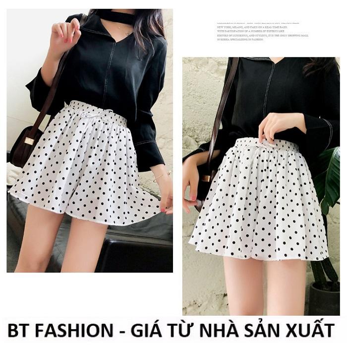 Quần Sọt Đùi Nữ Giả Váy Thời Trang Hàn Quốc Mới - BT Fashion (VA1-VOAN BI)