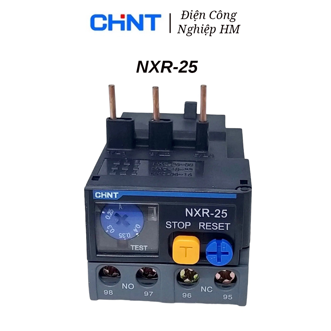 Rơ le nhiệt chint 3 pha nxr 25 chính hãng, relay chint 3p nxr-25