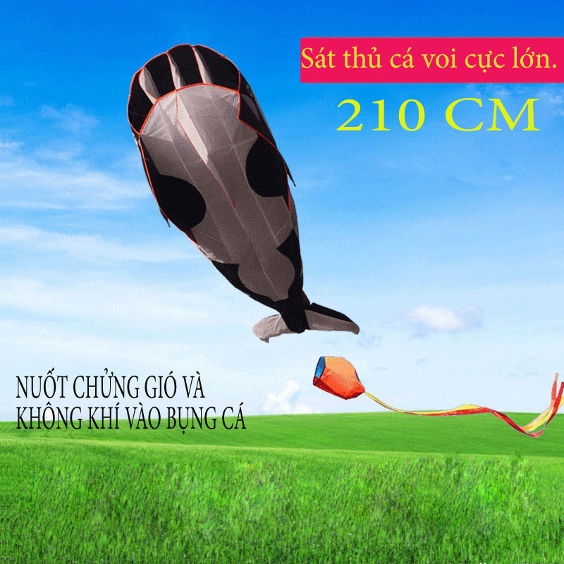 Diều khí động học cá heo , diều cá heo sát thủ siêu đẹp và dễ lên