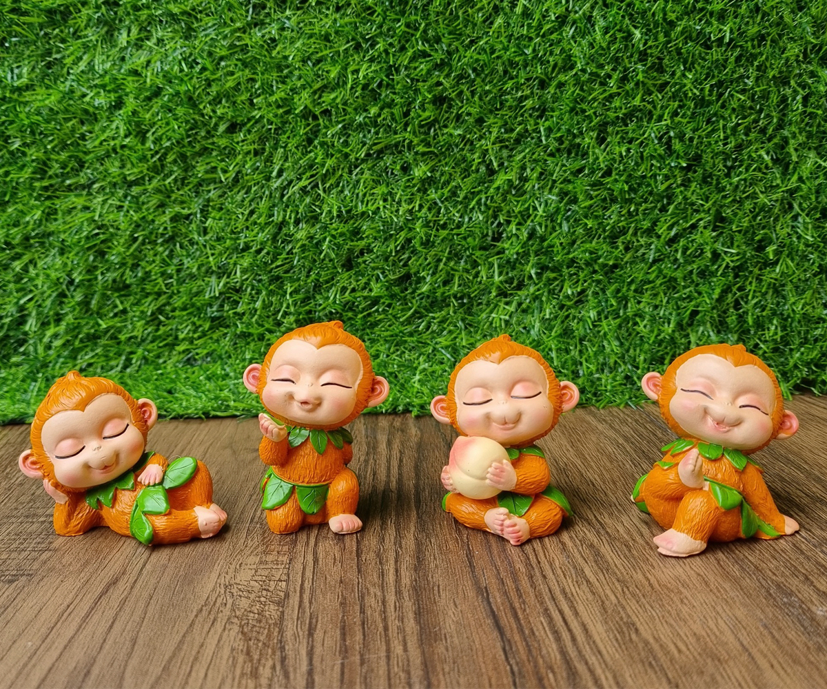Bộ 04 chú khỉ con size 7cm