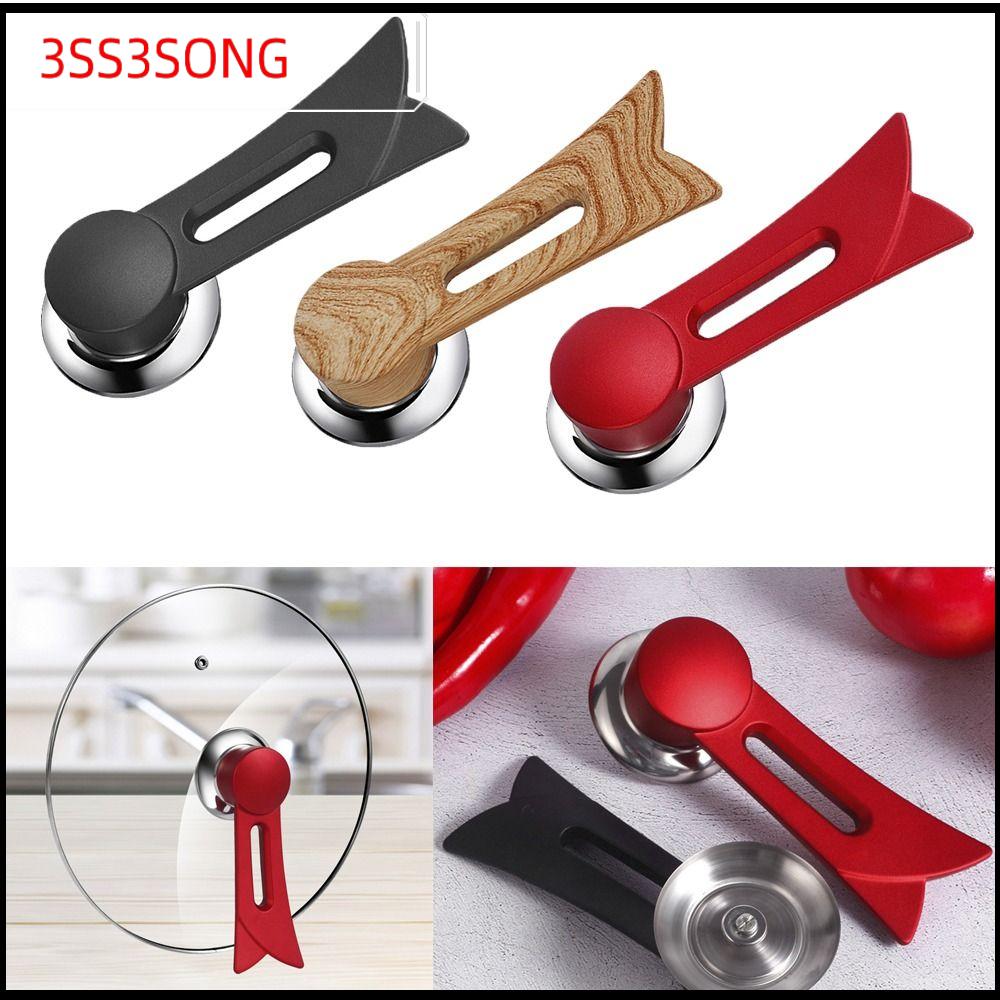 3SS3SONG Phổ thông Tay cầm nồi Tay cầm thay thế Chống bỏng Núm nắm nắp nồi Bền Có thể đứng Tay cầm nắp dụng cụ nấu ăn Phụ kiện nhà bếp