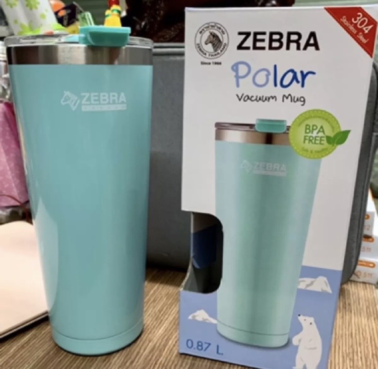 LY GIỮ NHIỆT ZEBRA THÁI LAN INOX 304 POLAR 580ml-870ml -(tặng kèm túi xách)