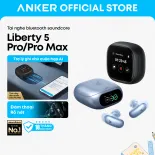 [MỚI] Tai nghe bluetooth Anker Soundcore Liberty 5 Pro/ Pro Max, Trợ lý dịch và ghi chú Al, Đàm thoại rõ nét chuẩn kỳ lục Guinness thế giới, 8-Mic ANC
