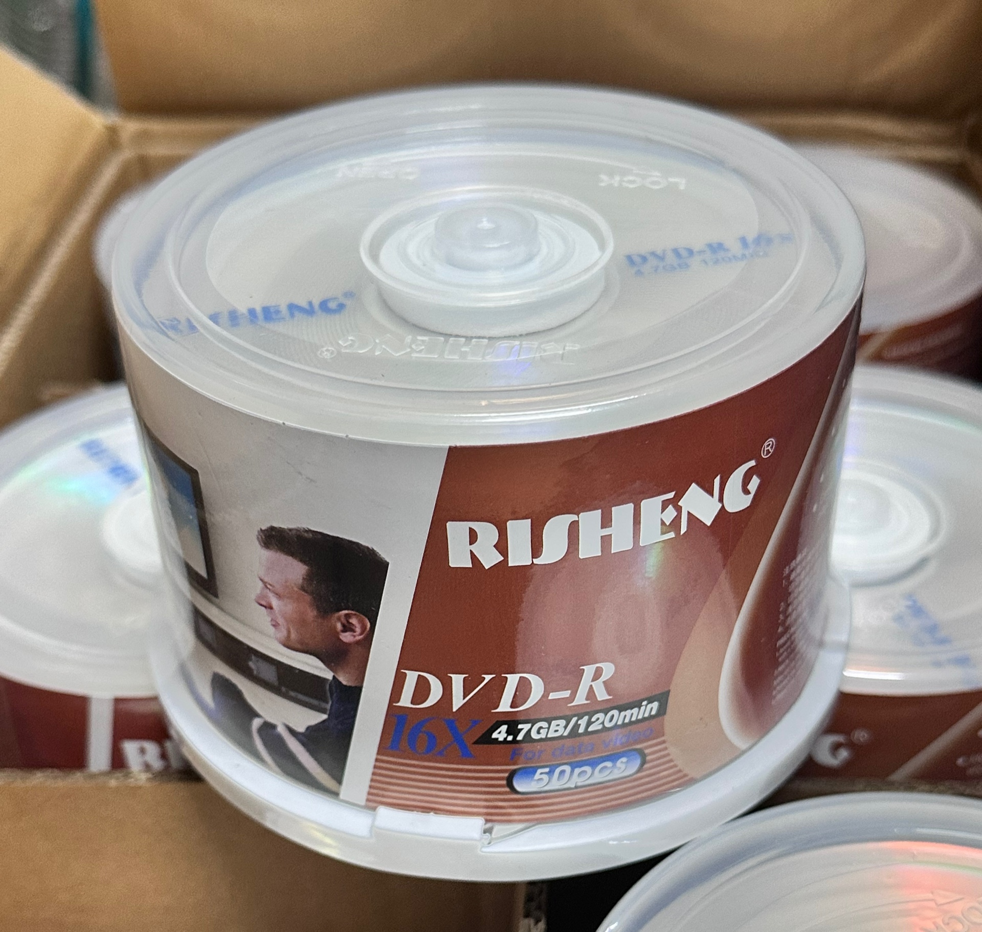 (HCM)Đĩa dvd trắng Đĩa trắng DVD Risheng 1 lốc 50 cái 4.7G