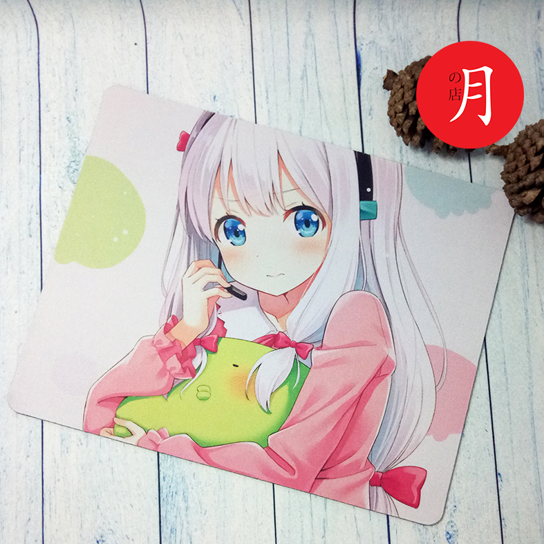 Pad chuột Bàn di chuột Lót chuột Anime Eromanga sensei Tác giả đào hoa 20cm x 24cm