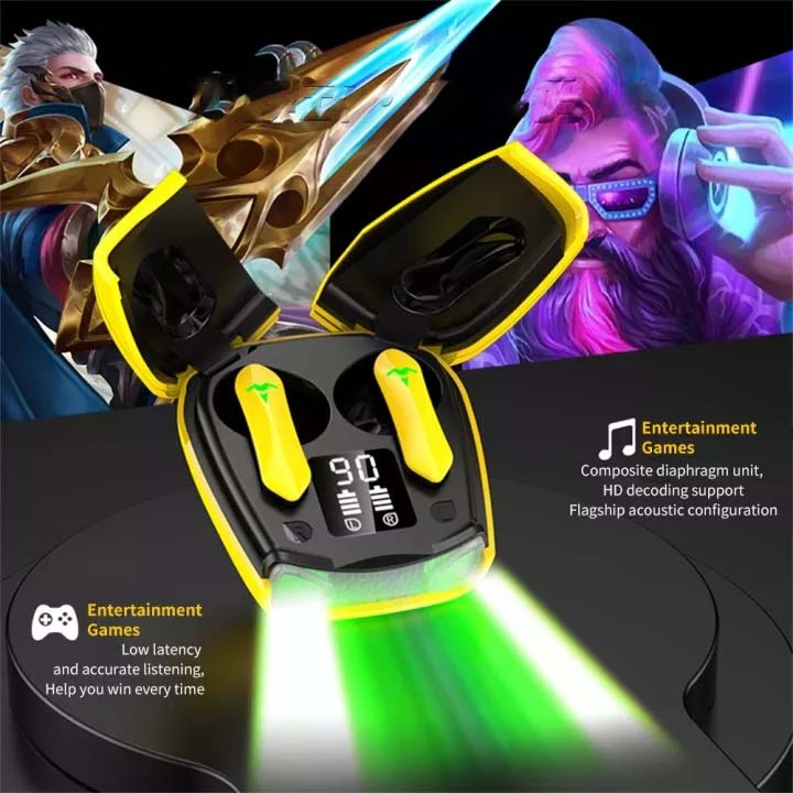 Tai nghe bluetooth x16 chuyên game,tai nghe không dây chơi game độ trễ thấp, khử tiếng ồn hình xe hơi, tai nghe bluetooth game thủ chuyên nghiệp