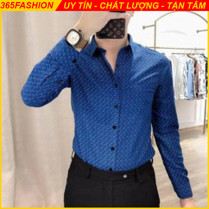 Áo Sơ Mi Nam Họa Tiết, Dáng Body Slimfit, Lịch Sự Công sở, Trẻ Trung - 365fashion