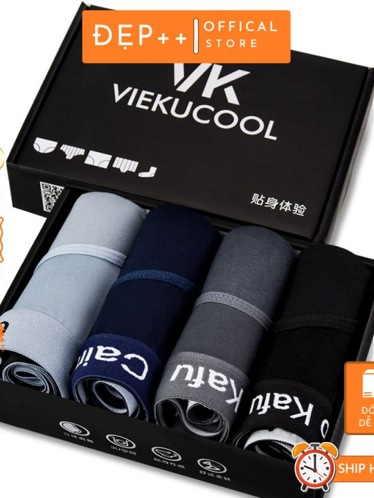 Quần Sịp Nam Đùi Thun Lạnh Cao Cấp Co Giãn 4 Chiều Cực Thoáng Khí Kháng Khuẩn made in vn