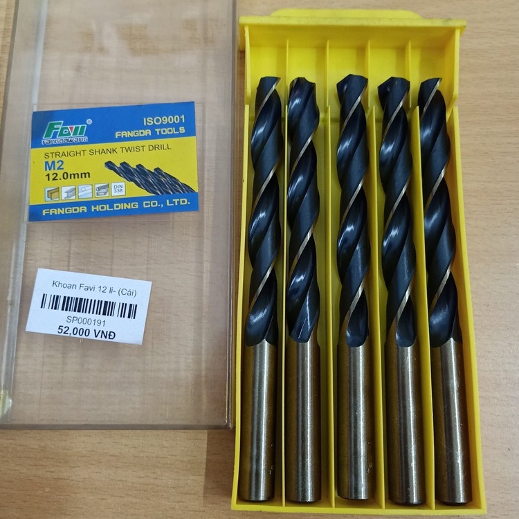 Mũi khoan inox - săt và gỗ size 3li đến 7li
