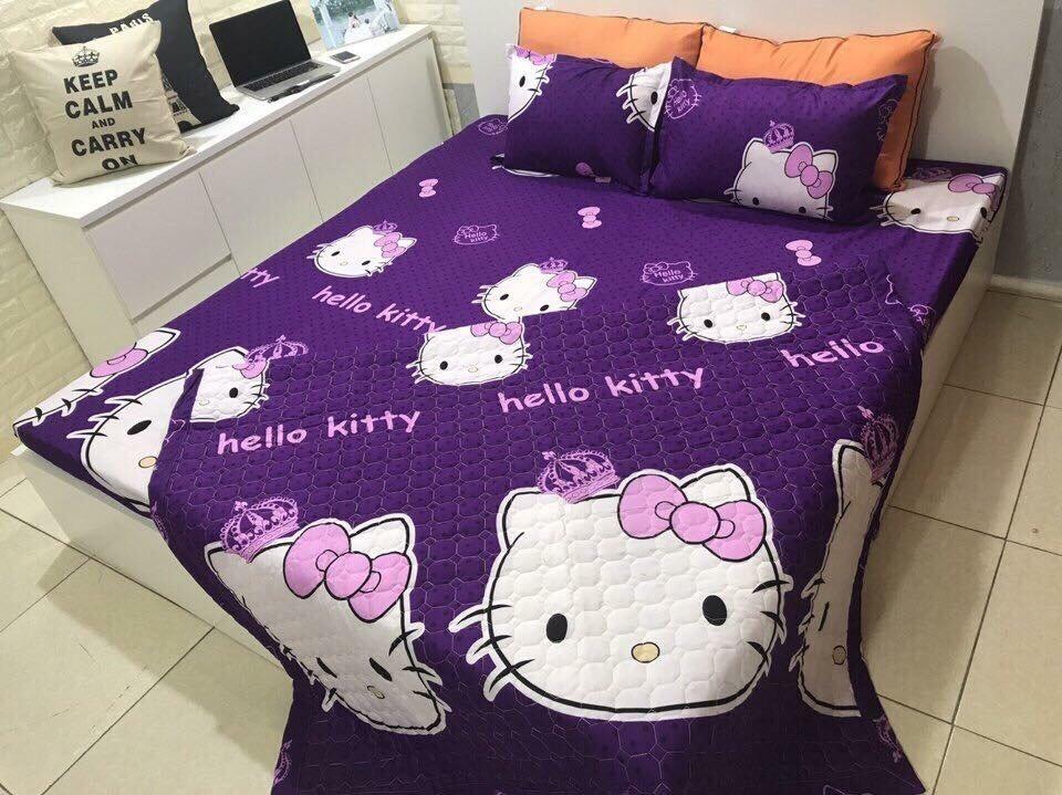 Bộ chăn drap 5 món- bộ drap giường- bộ grap ct cao cấp