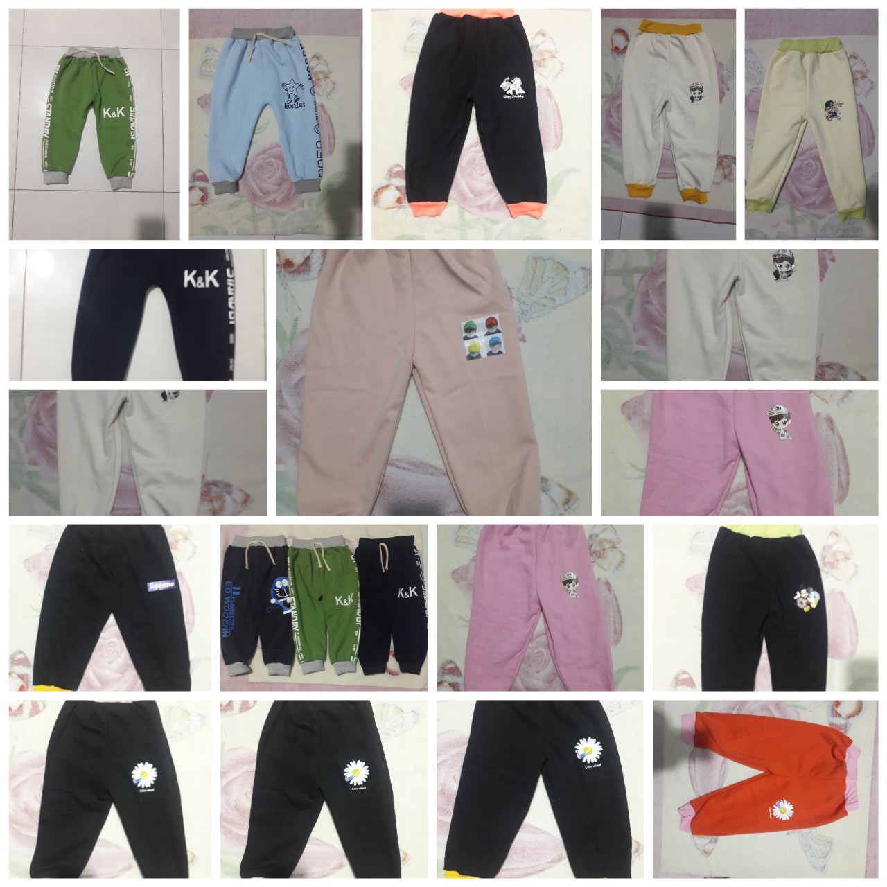 [HCM]Quần nỉ bông cho bé traigái mặc mua đông vô cùng ấp áp (6-16kg)