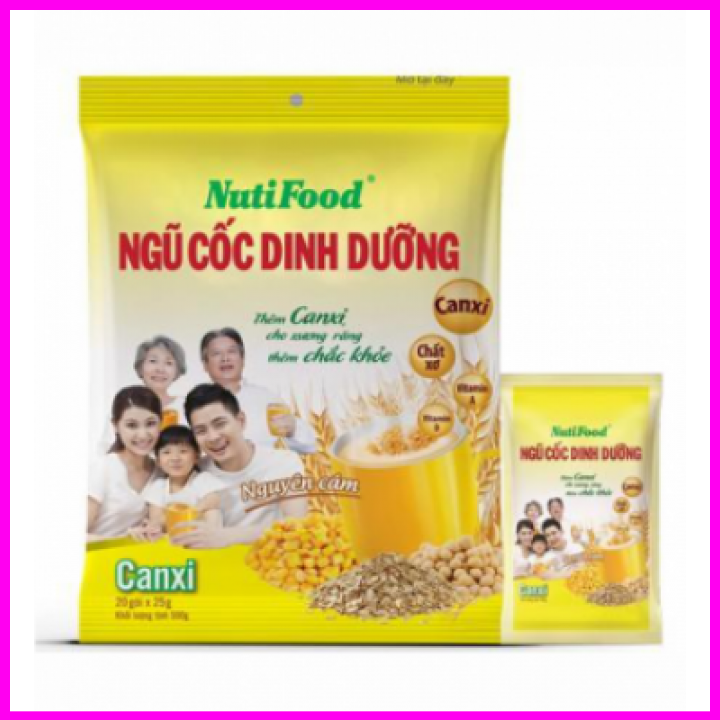 [ HOÀN TIỀN 10% ]Ngũ cốc dinh dưỡng bổ sung canxi gói 500g(1 Bịt 20 gói)