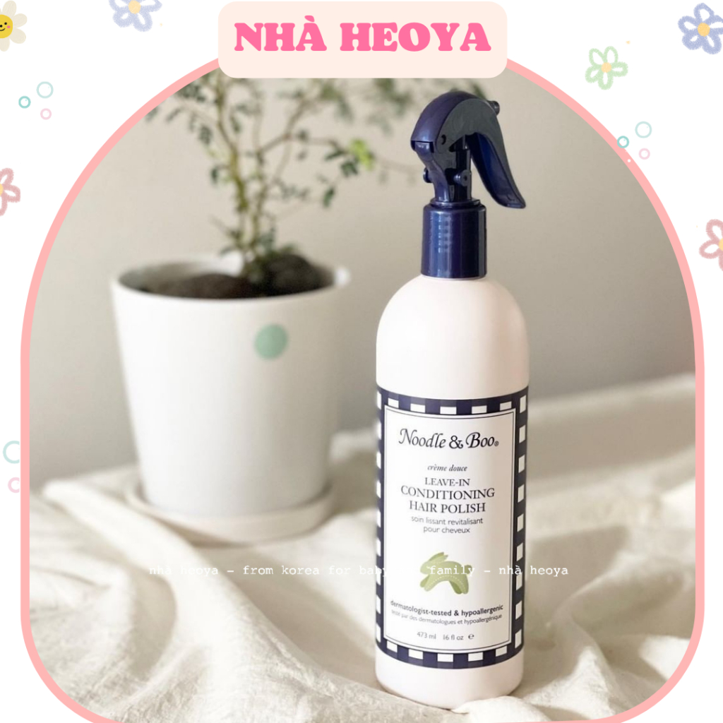 XỊT DƯỠNG TÓC CHO BÉ NOODLE&BOO LEAVE-IN CONDITIONING HAIR POLISH
