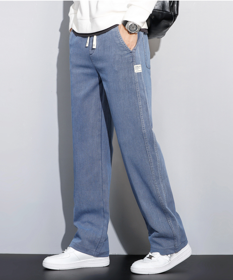 Quần Jean Nam Ống Xuông Dáng Rộng, quần Bò Nam Hot Trend 2024 - Jean17