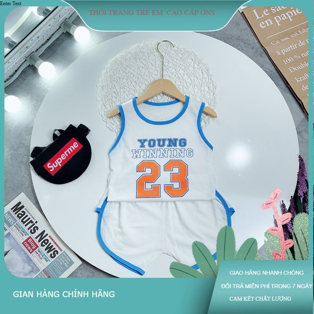 4kg - 18kg bộ ba lỗ thể thao 23 cho bé