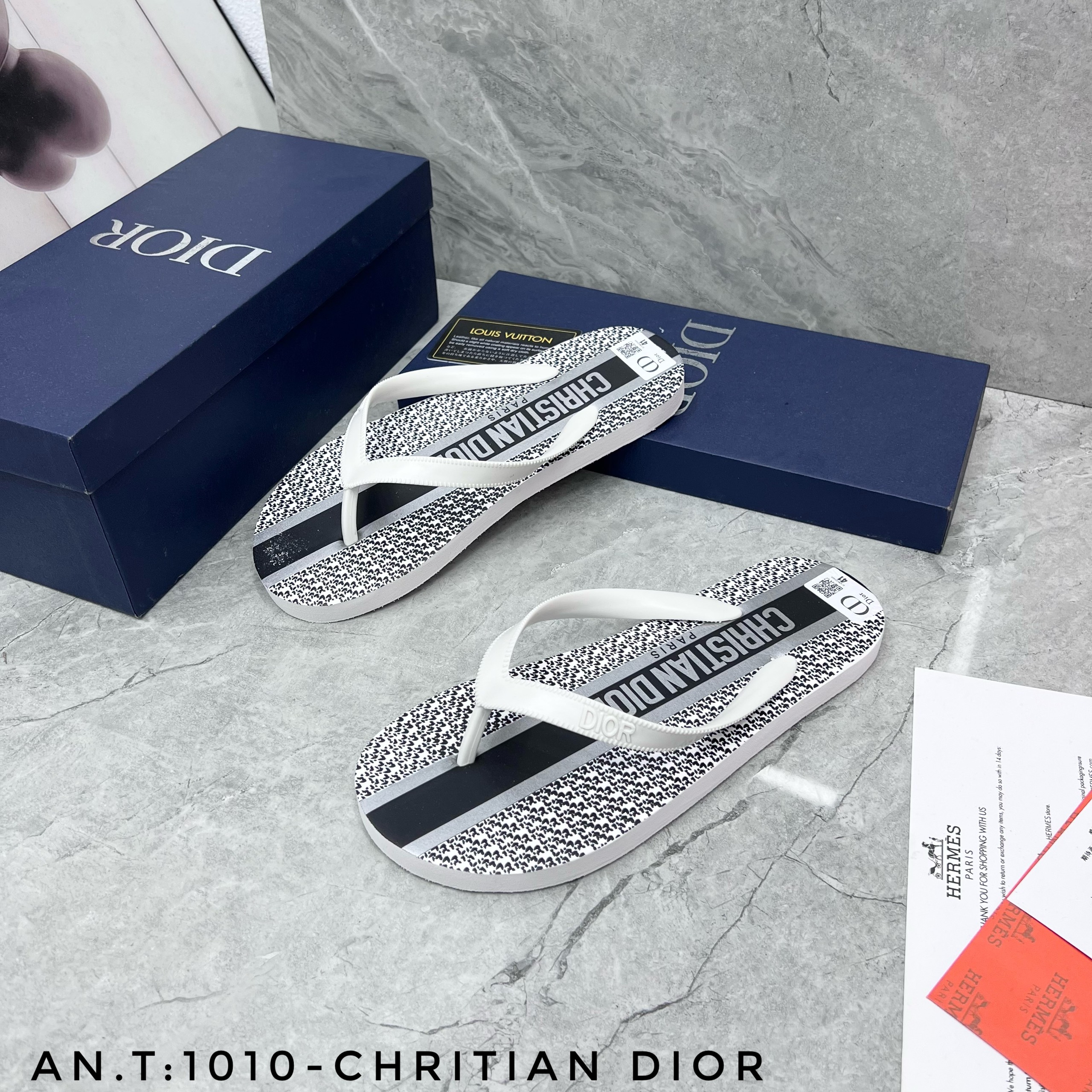 Dép xỏ ngón nam Dior thời trang đi biển cá tính chống nước chống trơn  trượt Hai màu lựa chọn siêu êm siêu rẻ  Lazadavn