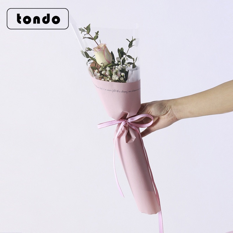 Tập 20 tờ giấy bóng kính gói hoa 1 bông