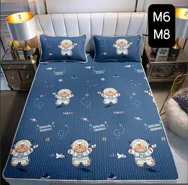 Chiếu điều hòa tencel mủ cao su non 1m6 x2m mát lạnh 3D ngộ nghĩnh