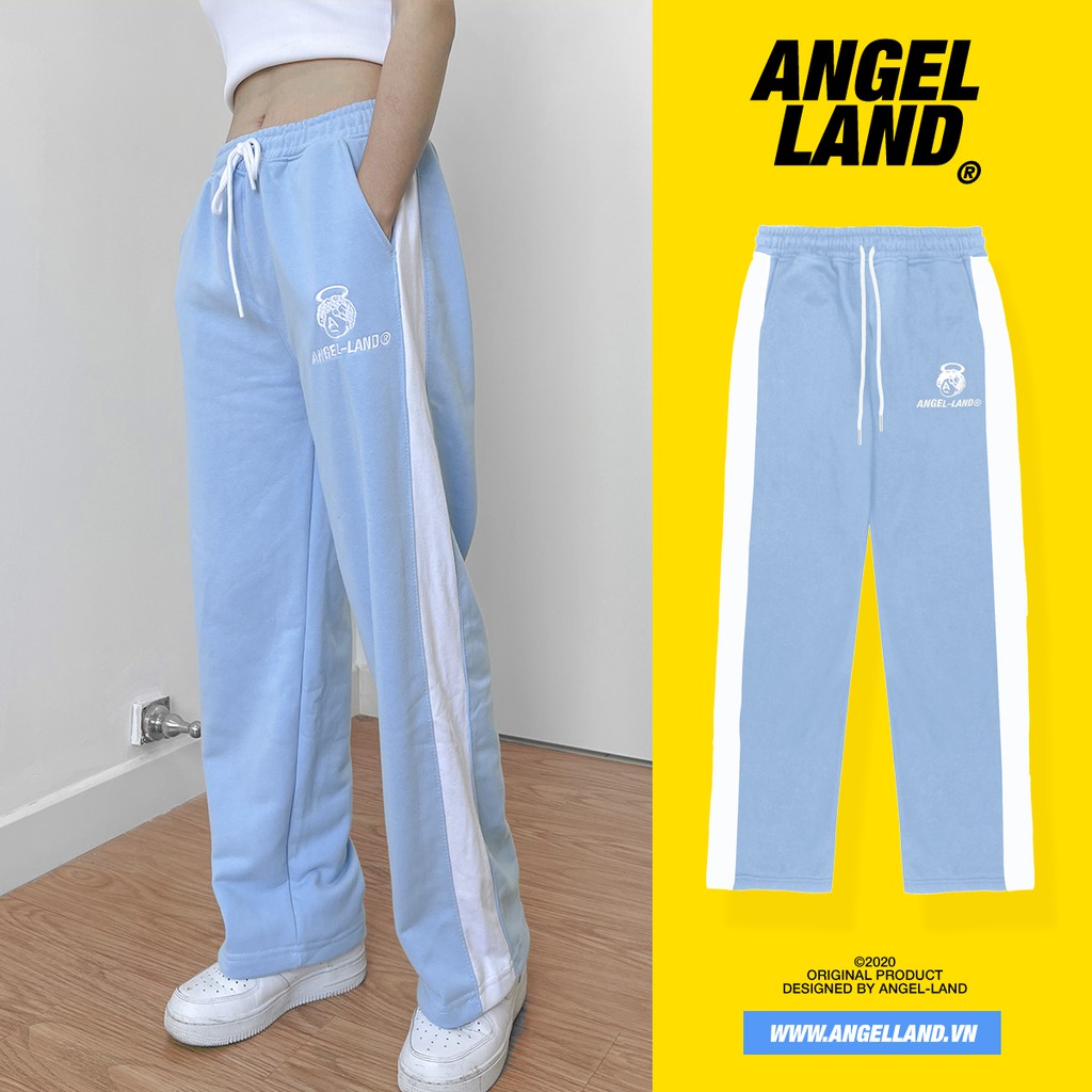 Quần Dài Sọc Line Track Pant Xanh Angel-Land