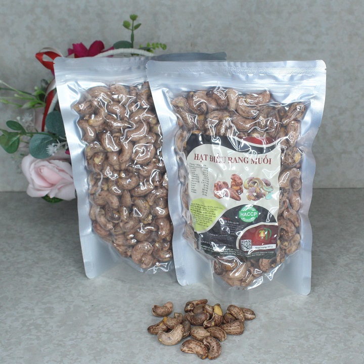 1KG HẠT ĐIỀU LỤA BÌNH PHƯỚC RANG MUỐI NGUYÊN HẠT LỌẠI A ( 520 HẠT/KG)