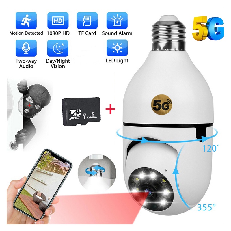 Camera wifi yoose hk211 bóng đèn -camera ip wifi yoosee 8 led xoay 360 độ 2.0mp - 1080p hk211-camera bóng đèn yoosee ip siêu nét full hd 1080p,quay 360 độ, bảo hành 1 năm.