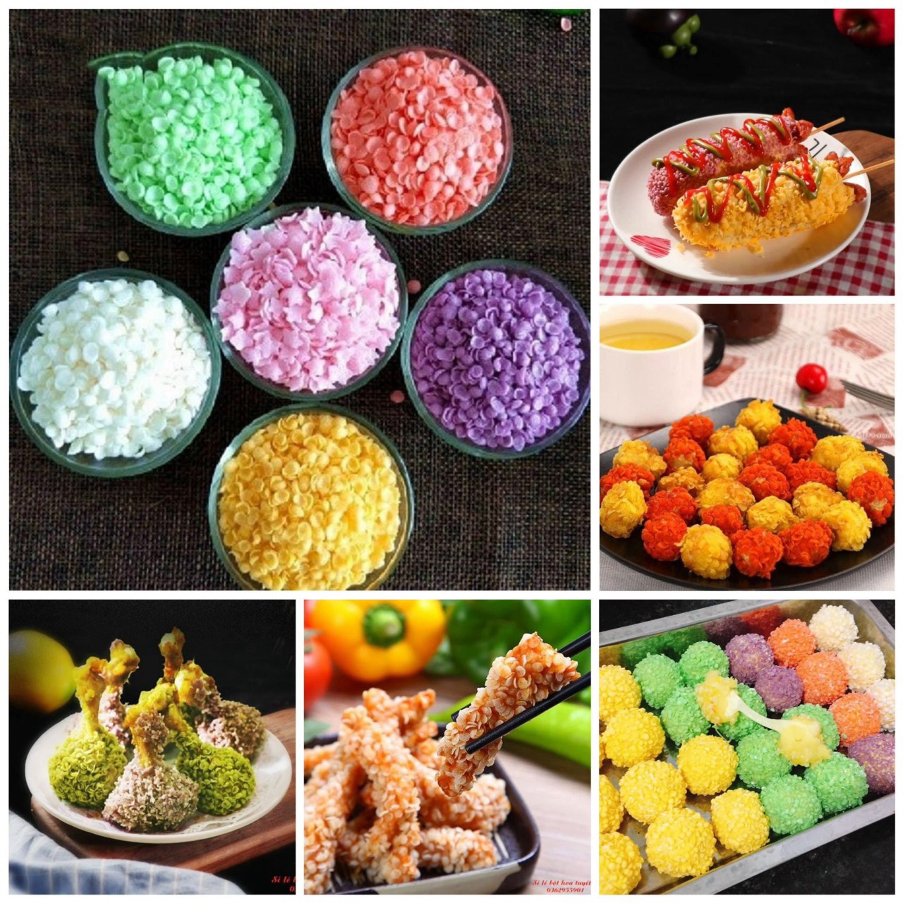 Bột hoa tuyết chiên xù - giòn tan