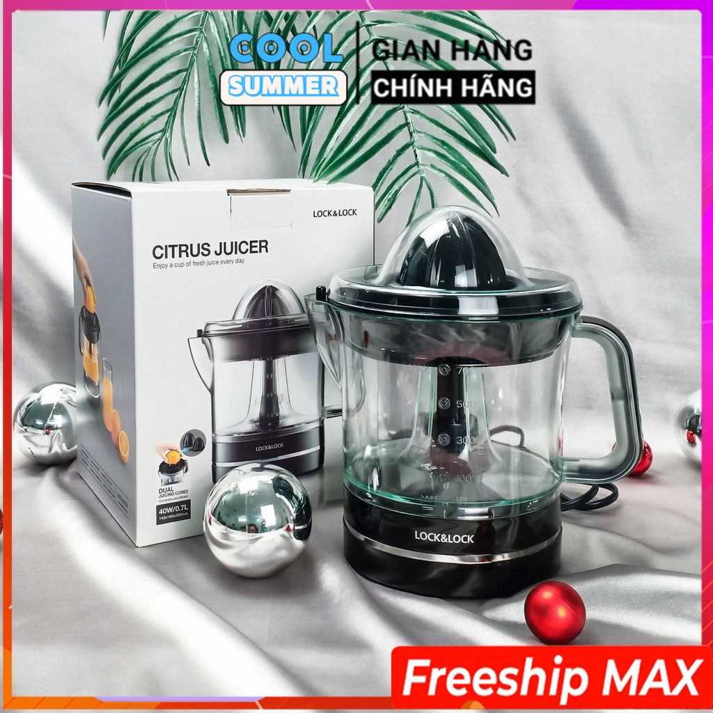 Máy vắt cam chính hãng 700ml Lock & Lock EJJ236 - Vắt nhanh và kiệt nước - Giúp tăng cường sức đề kháng mùa dịch