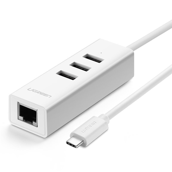 Cáp chuyển usb type-c sang lan và usb hub - ugreen 20792