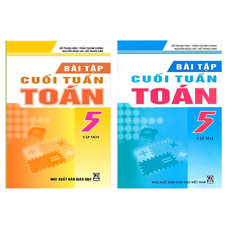 Sách - combo bài tập cuối tuần toán 5