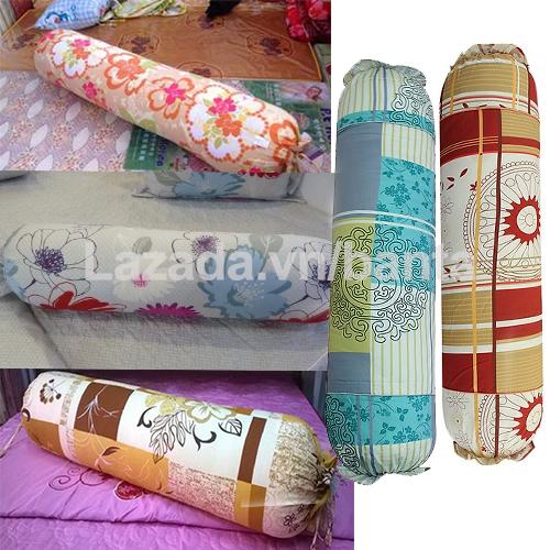 Vỏ gối ôm, bao gối ôm KVN-GH 35*100 cotton nhiều màu đẹp mắt (giao màu ngẫu nhiên)