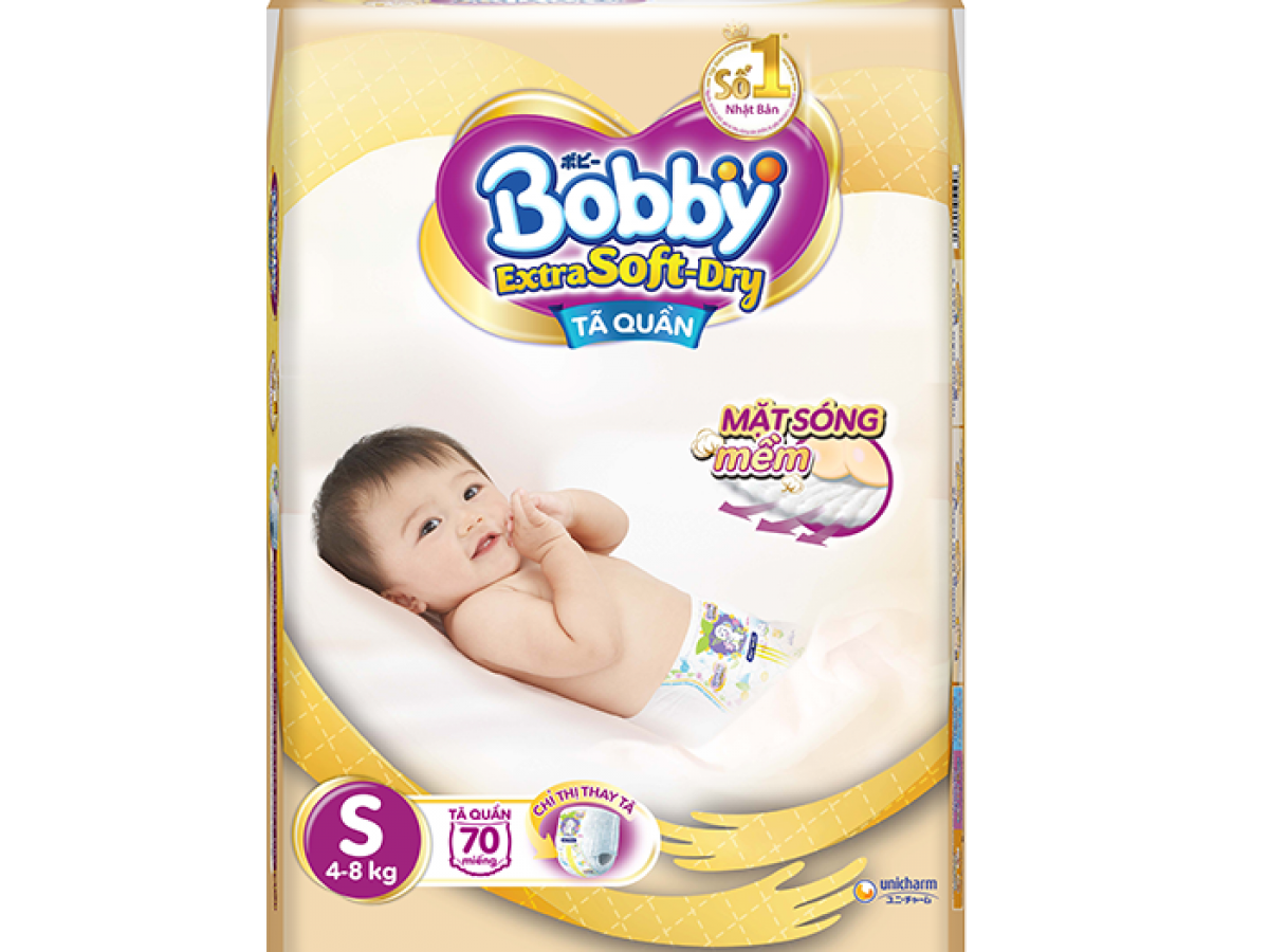 Tã quần Bobby size S 70 miếng mẫu mới