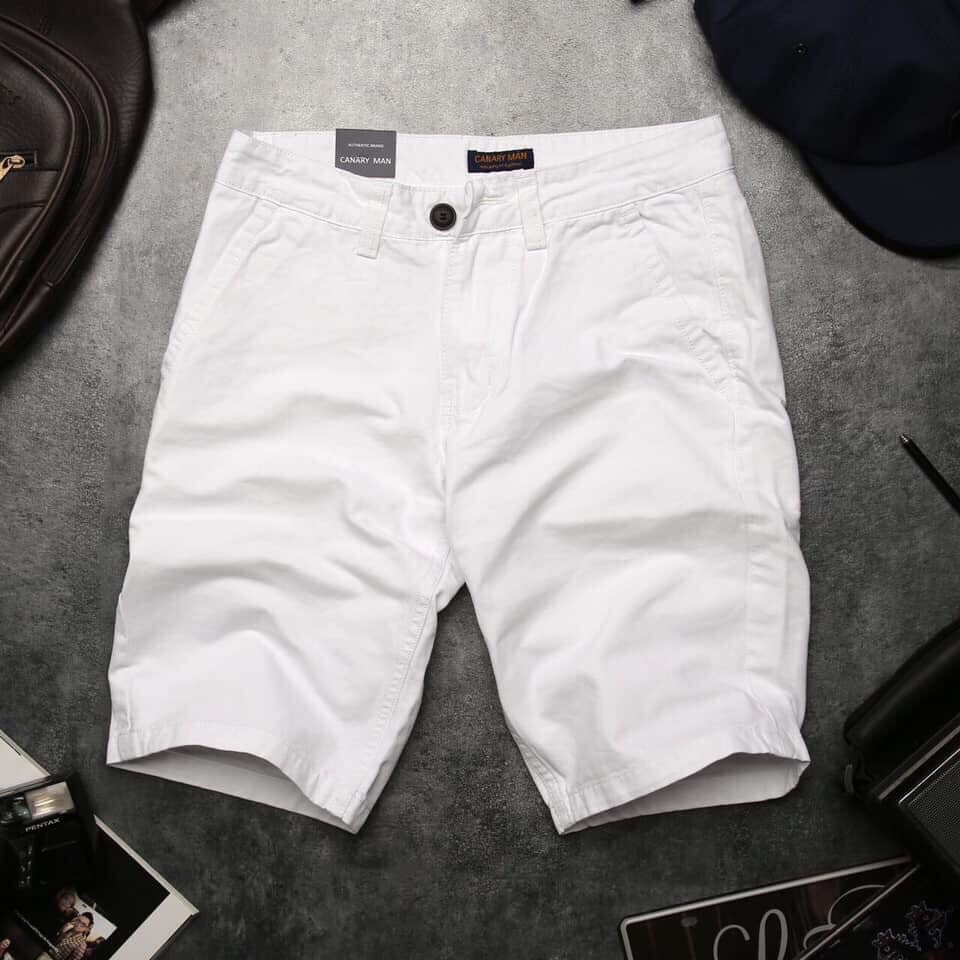 Quần short nam cao cấp màu trắng