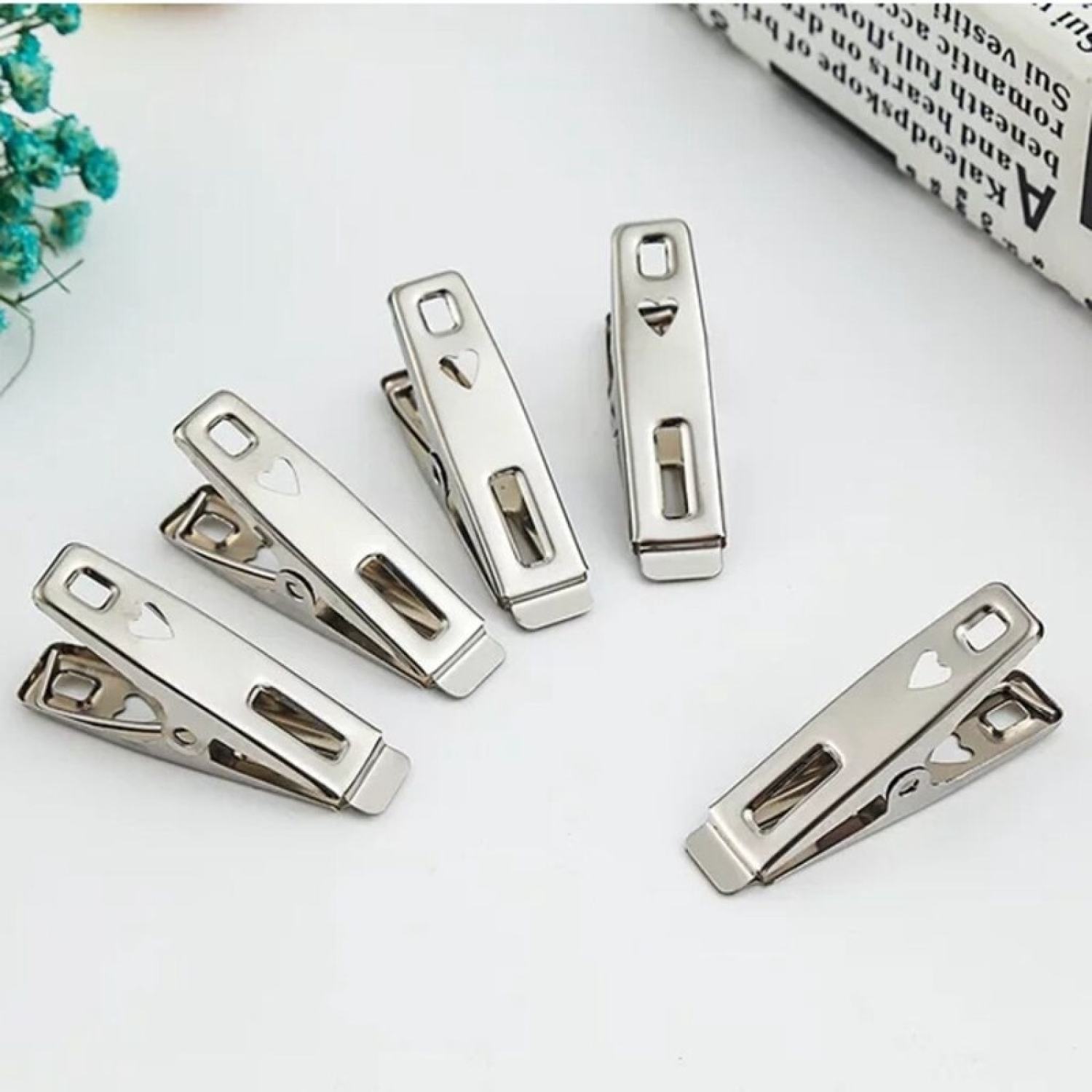 Combo 20 kẹp phơi quần áo inox tiện dụng