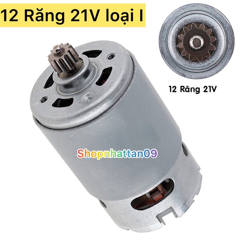 Motor dc rs550 21v - động cơ thay thế máy khoan pin