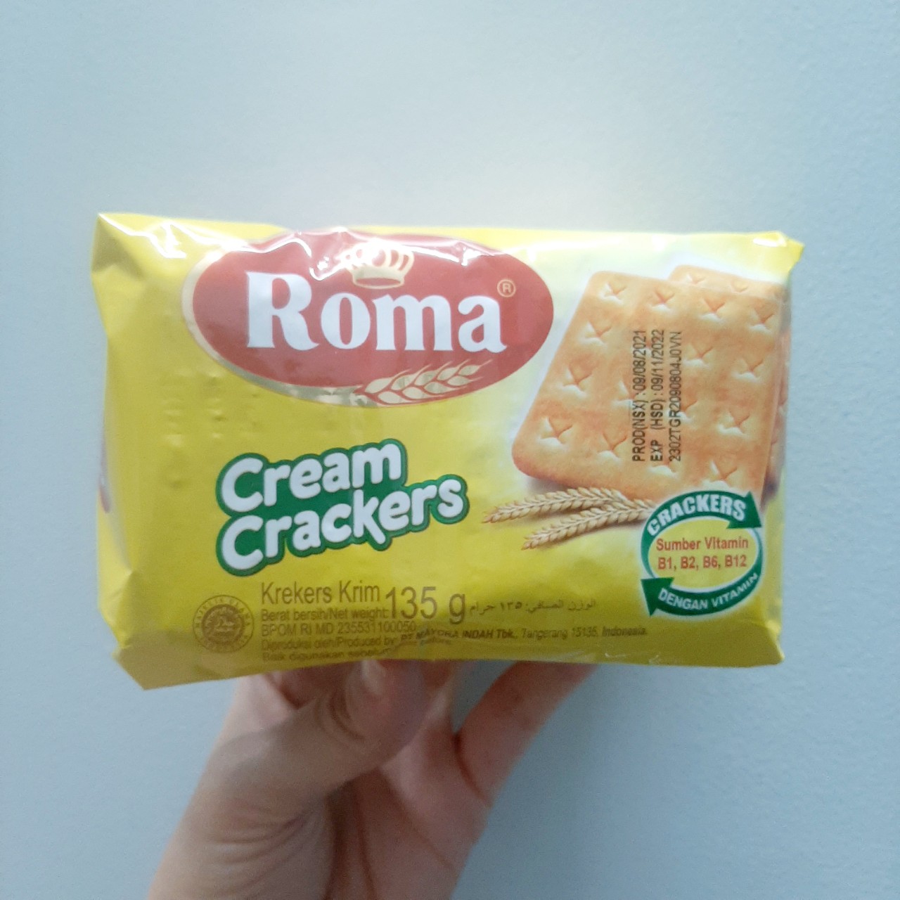 Bánh quy roma cream 135g