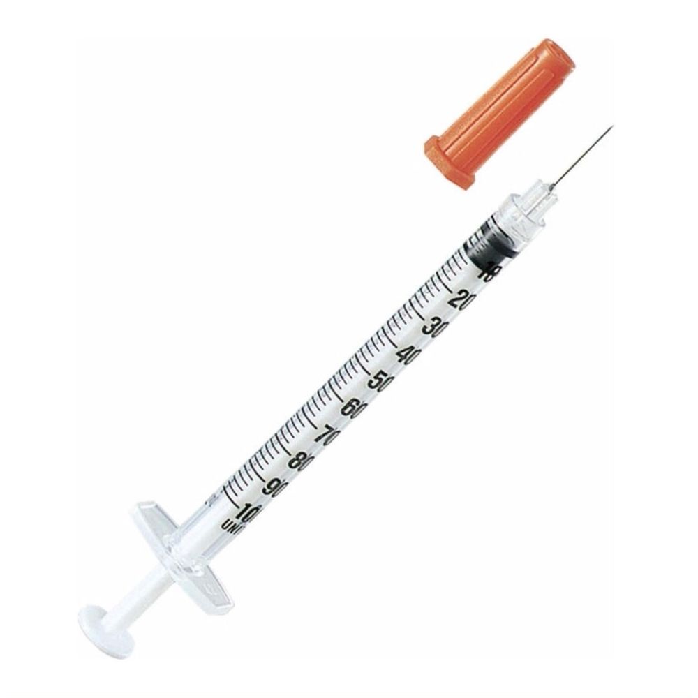 Combo 10 bơm tiêm tiểu đường Vinahankook 1ml Insulin U-100 Đầu Kim 30Gx1 2