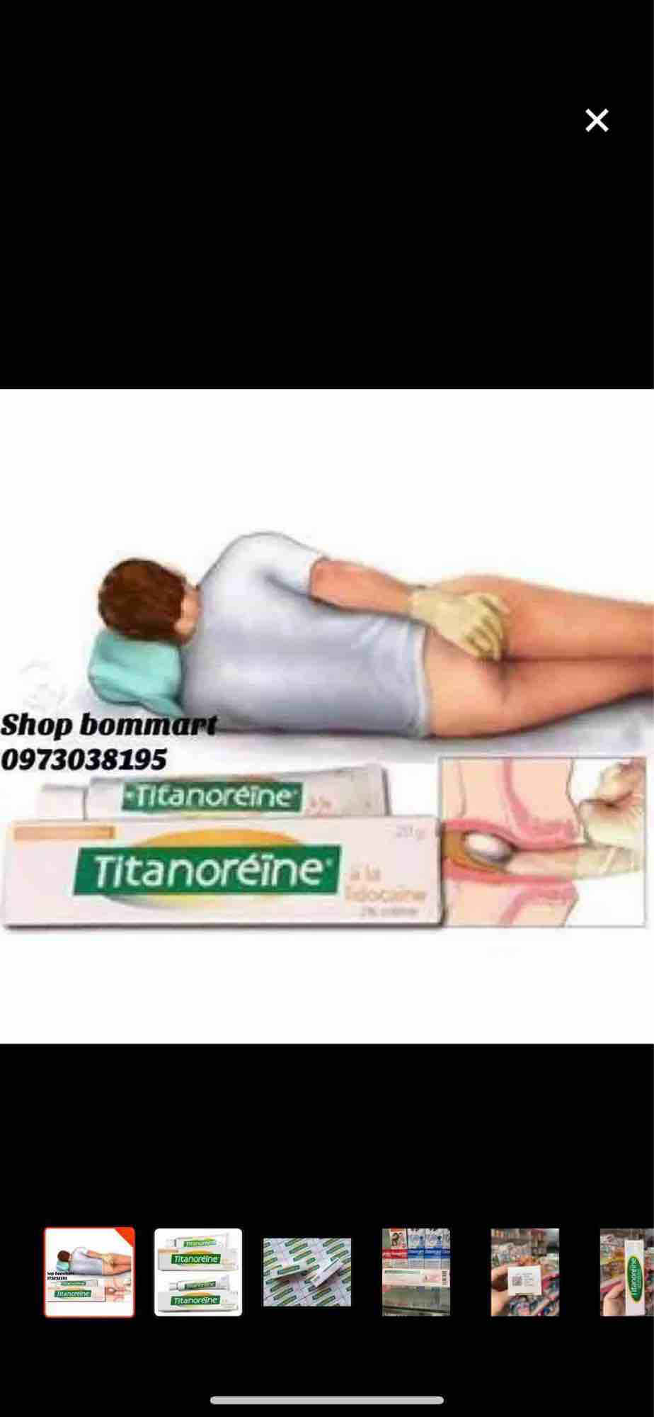 Kem bôi đặc tri trĩ pháp titanore tuýp 20g