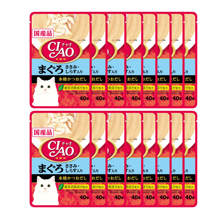 Pate cho mèo Ciao IC- 202 vị Thịt Gà & Cá Ngừ(40 gram/ gói)