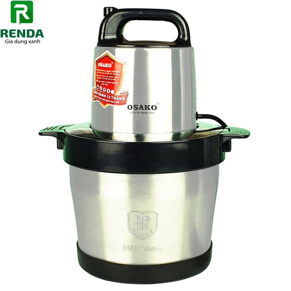 Máy xay thịt công suất 1000w, cối inox 6l osako ost-1020