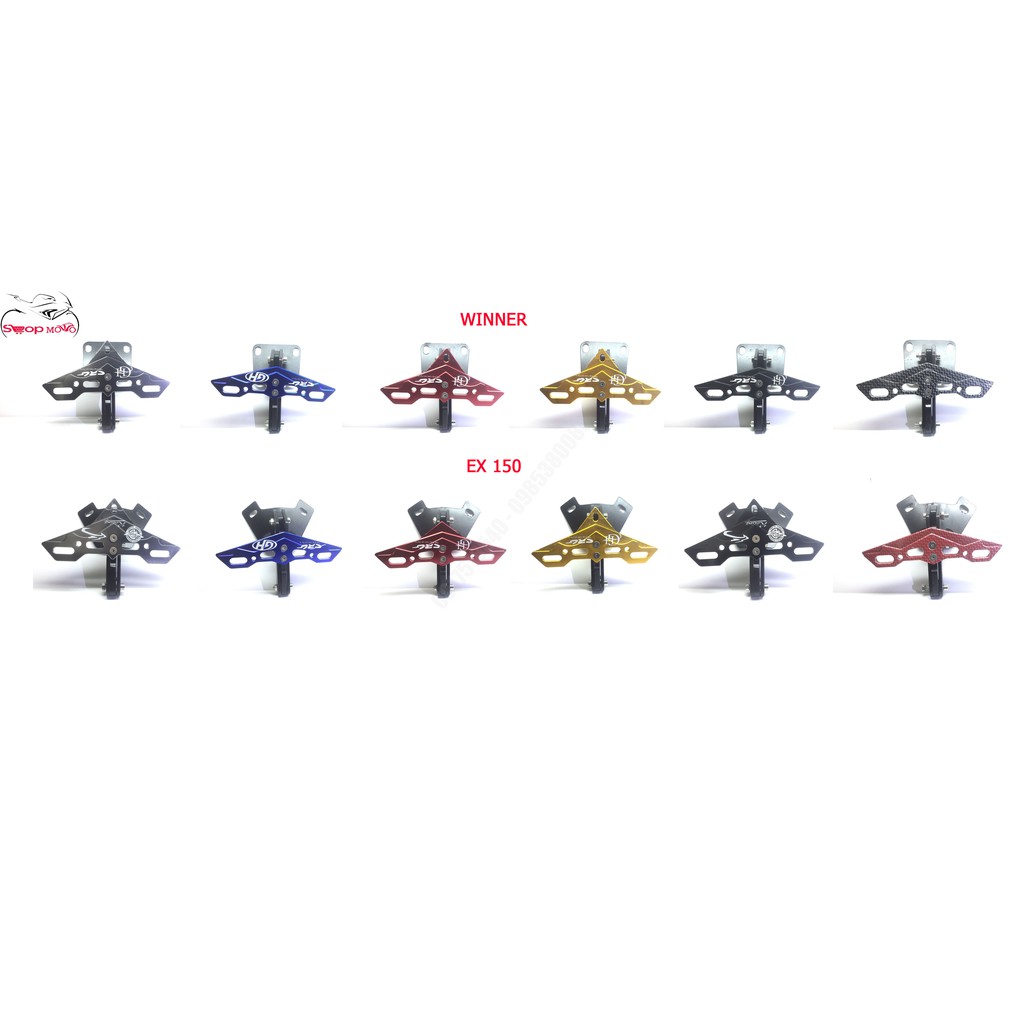 Pát Biển Số Kiểu Máy Bay Ex + Winner 150 Cao Cấp, Gấp 2 Chiều