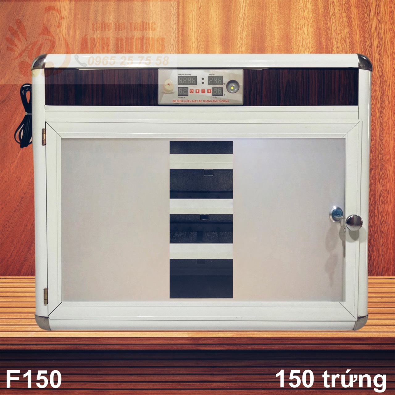 Máy Ấp Trứng Nam An F150 cao cấp-150 trứng-Bộ tạo ẩm tự động