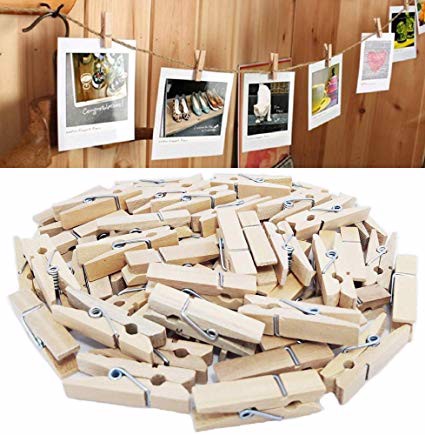 Set 50 Kẹp gỗ treo ảnh 2,5cm giá rẻ