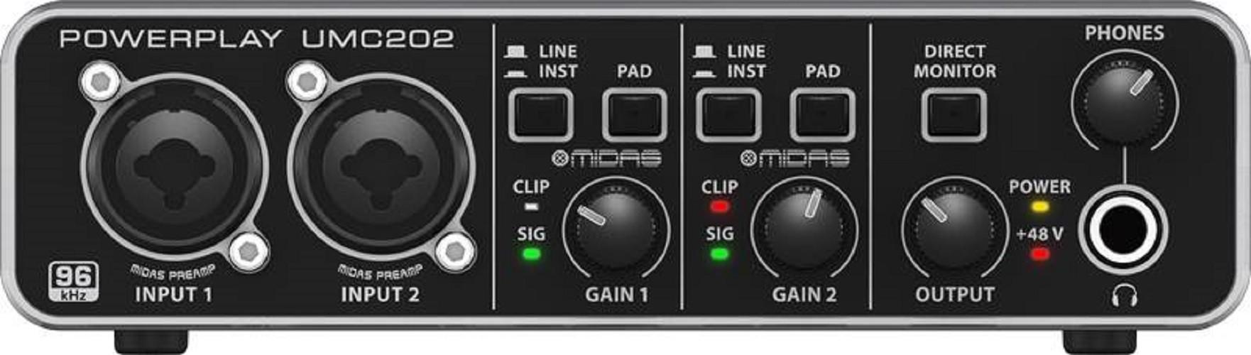 Sound card thu âm Behringer U-PHORIA UMC202HD