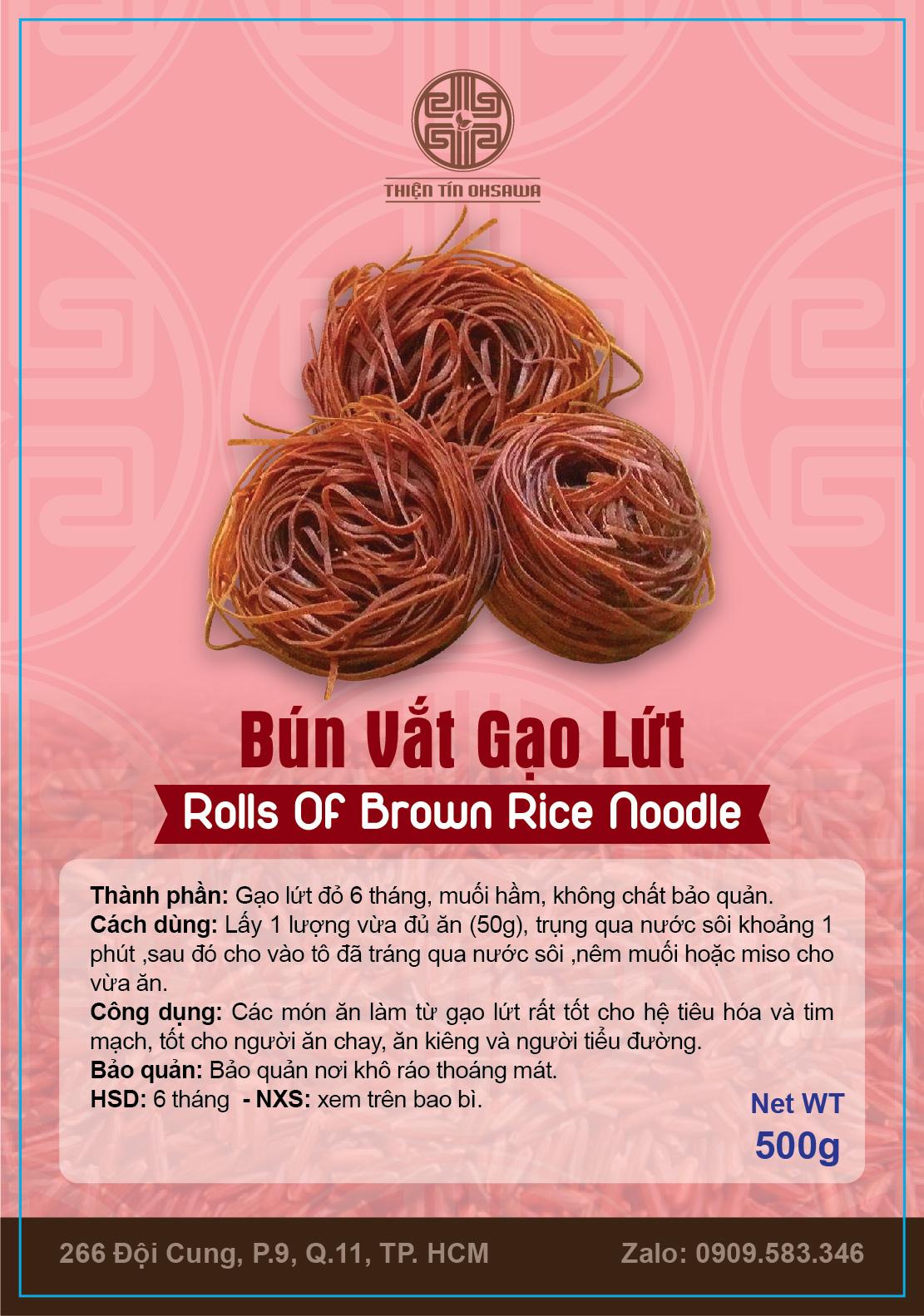 Bún vắt gạo lứt gói 500g