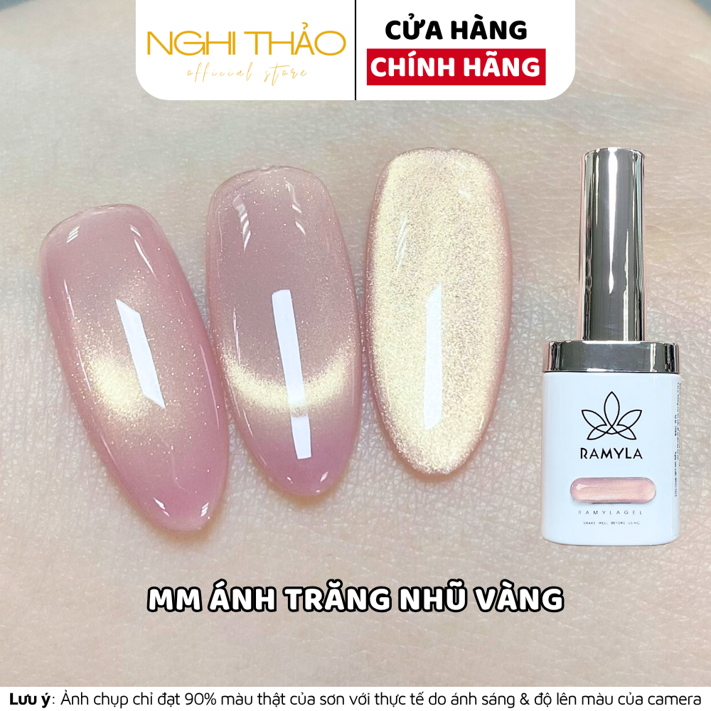 Sơn gel mắt mèo ánh trăng vàng RAMYLA Nghi Thảo